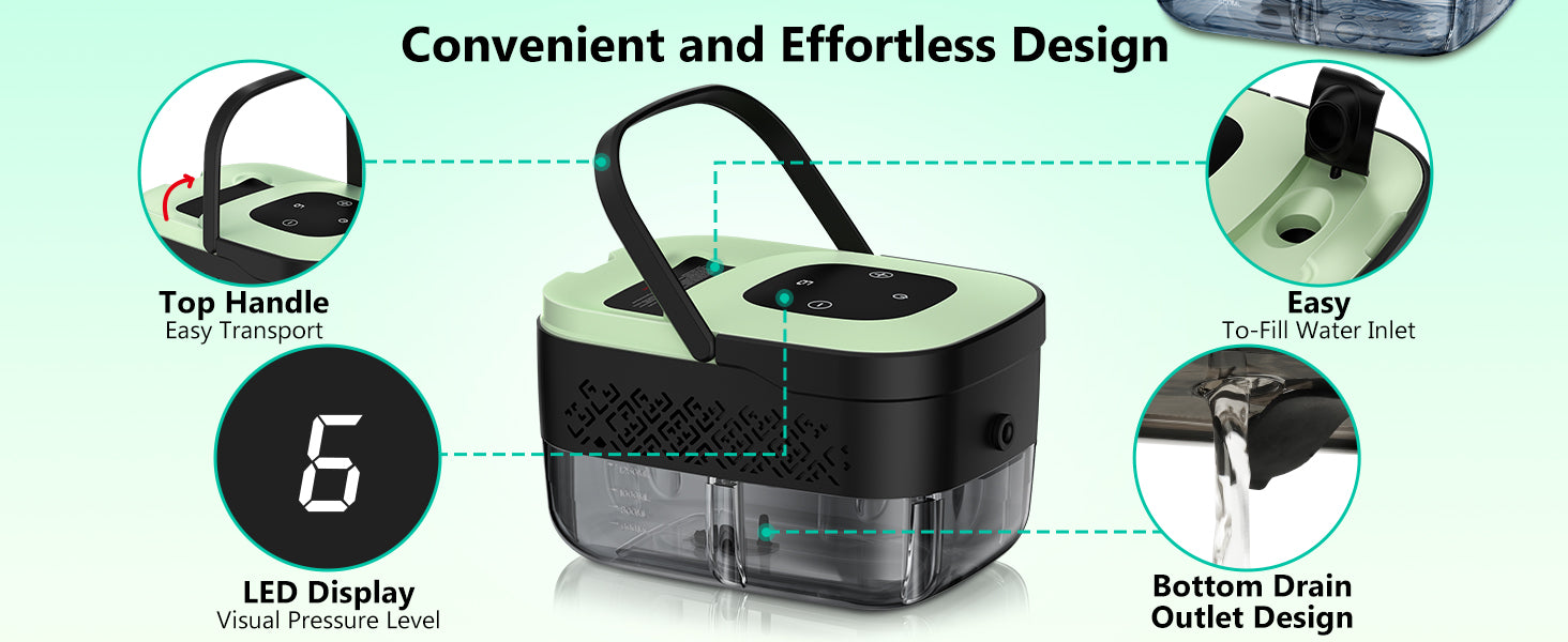WSRYYCC Steam Cleaner, Portable Steamer for Cleaning with 16pcs Accessories, 6-Level Adjustable and 15s Heat-Up, Handheld Steam Cleaner for Home, Tile, Dirt, Grout, Grease, Car Detailing